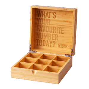 9-vaks bamboe theekist 9-vaks bamboe theekist